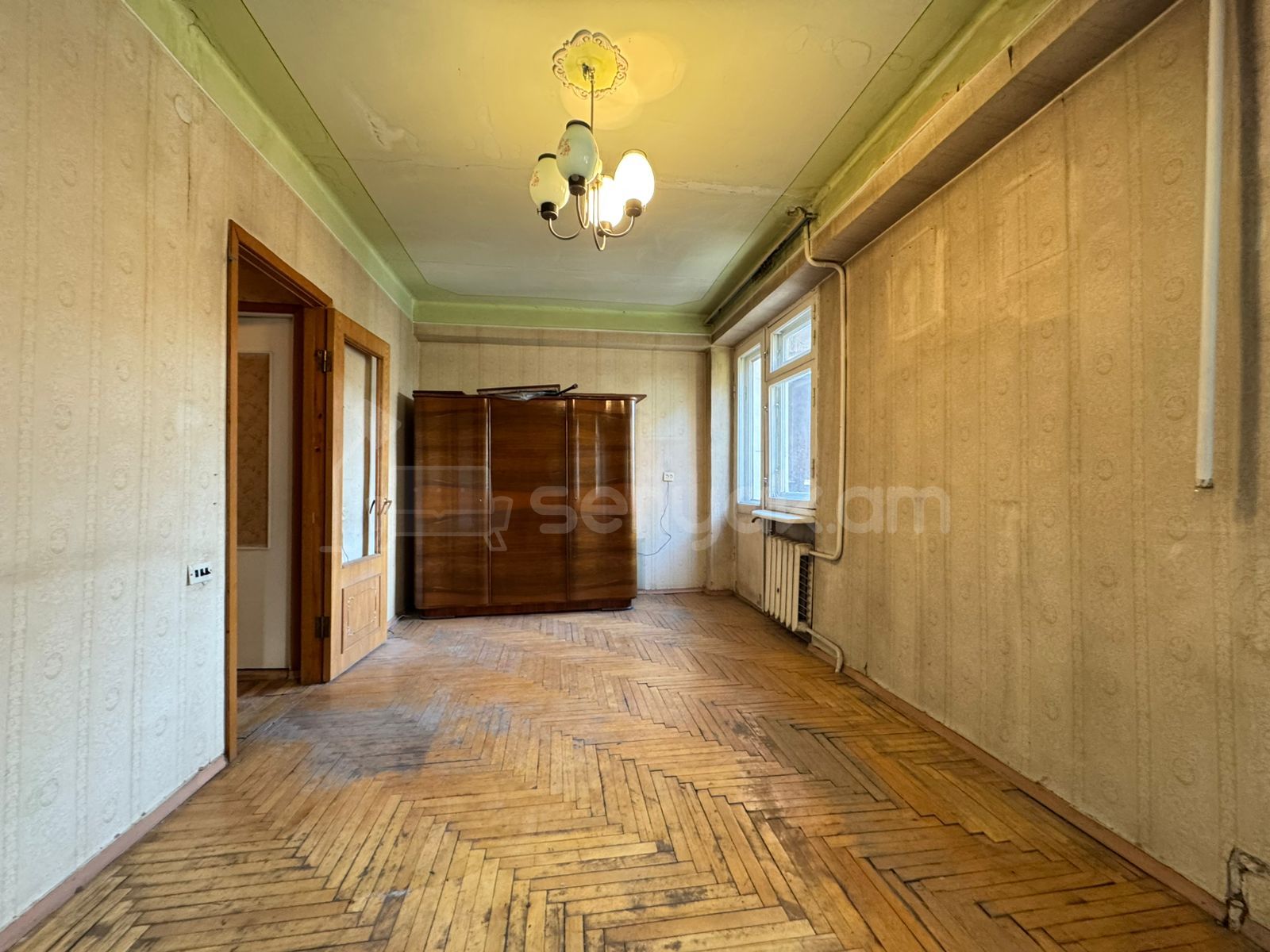 Ազատ նախագծով Բնակարան, 89քմ, 3/12 հարկ, Պետական Վիճակում