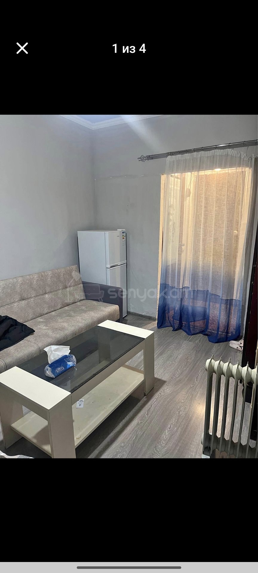 1 Սենյականոց Բնակարան Քարե Շենքում, 30քմ, 5/9 հարկ, Նորմալ Վիճակում, Կահավորված