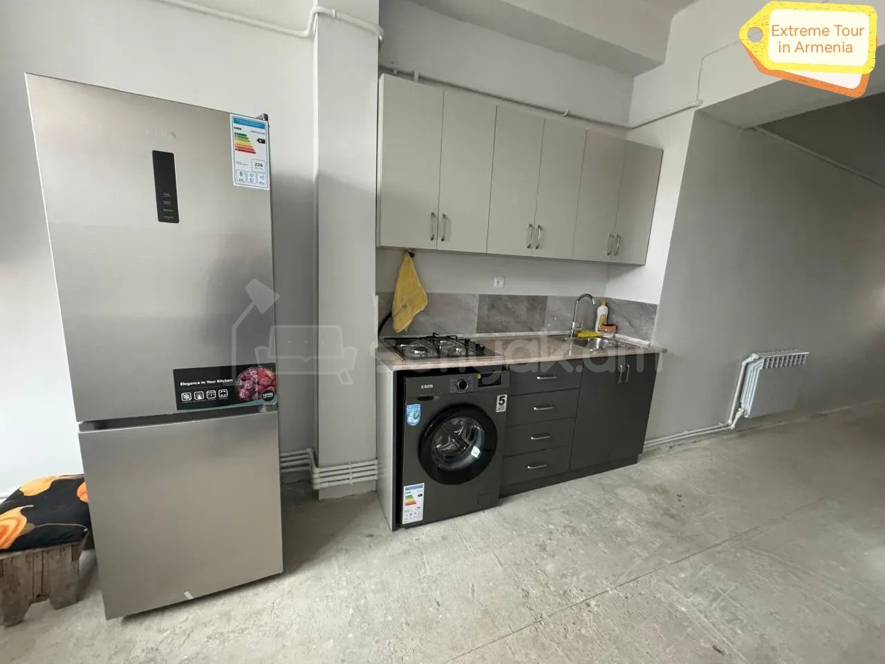 2 Սենյականոց Բնակարան Քարե Շենքում, 60քմ, 1/1 հարկ, Նորմալ Վիճակում, Կահավորված