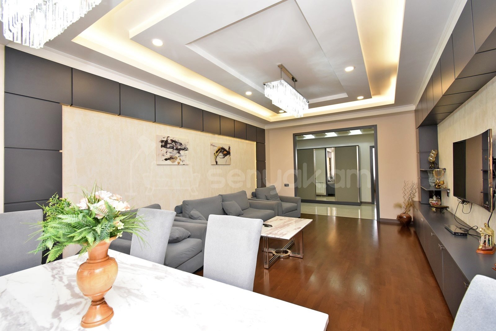 6 Սենյականոց Բնակարան Նորակառույցում, 233քմ, 6/6 հարկ, Դիզայներական Վերանորոգված, Կահավորված, Արևկող