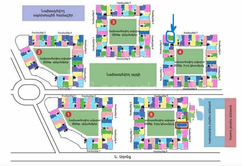 3 Սենյականոց Բնակարան Նորակառույցում, 74քմ, 3/8 հարկ, Կապիտալ Վերանորոգված