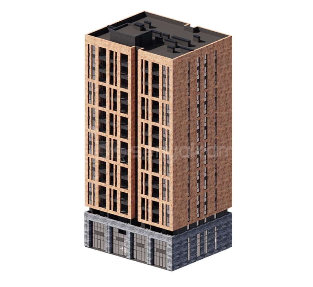 2 Սենյականոց Բնակարան Նորակառույցում, 56քմ, 7/16 հարկ, Զրոյական Վիճակում