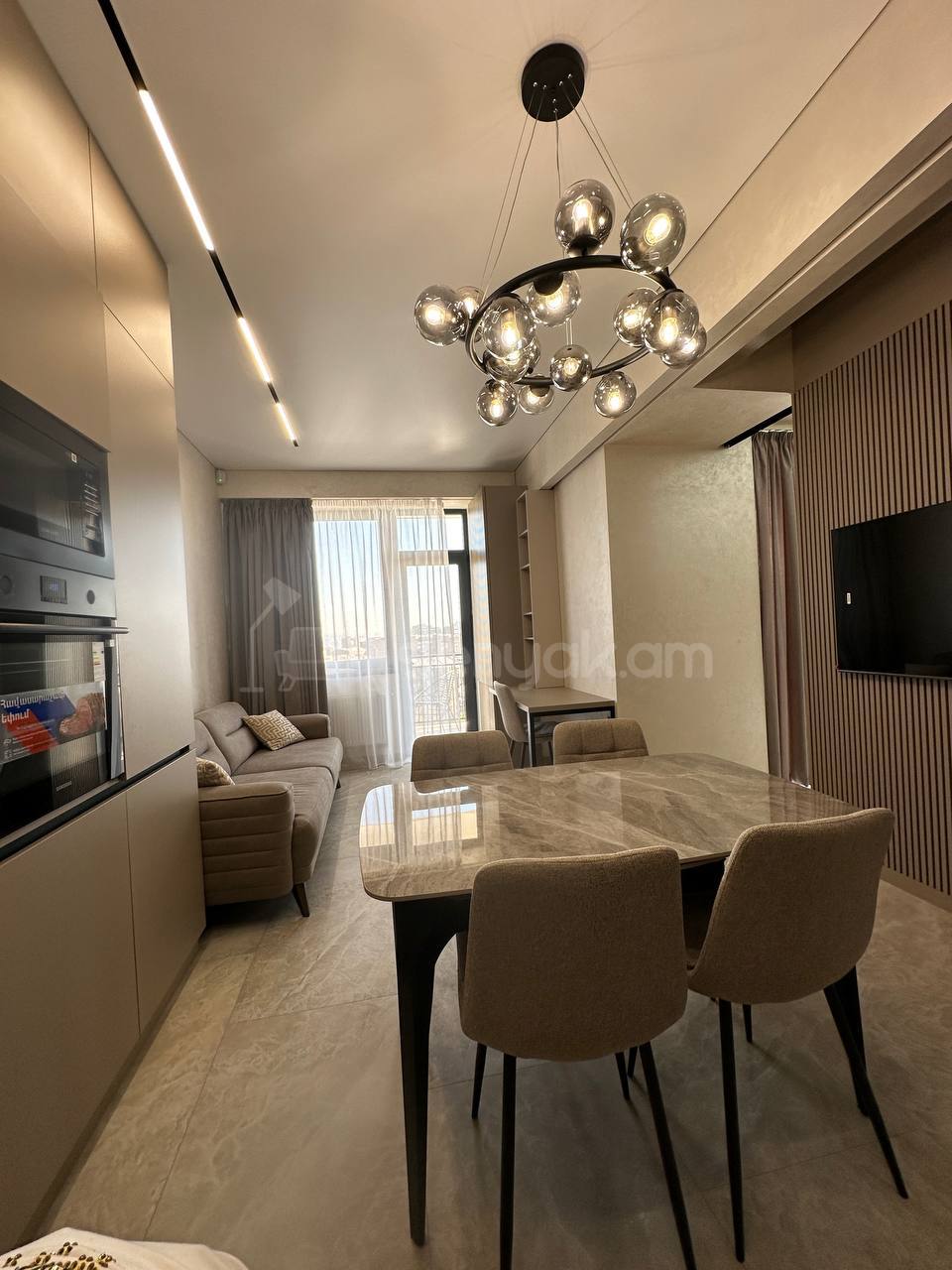 2 Սենյականոց Բնակարան Նորակառույցում, 45քմ, 7/12 հարկ, Դիզայներական Վերանորոգված, Կահավորված, Արևկող