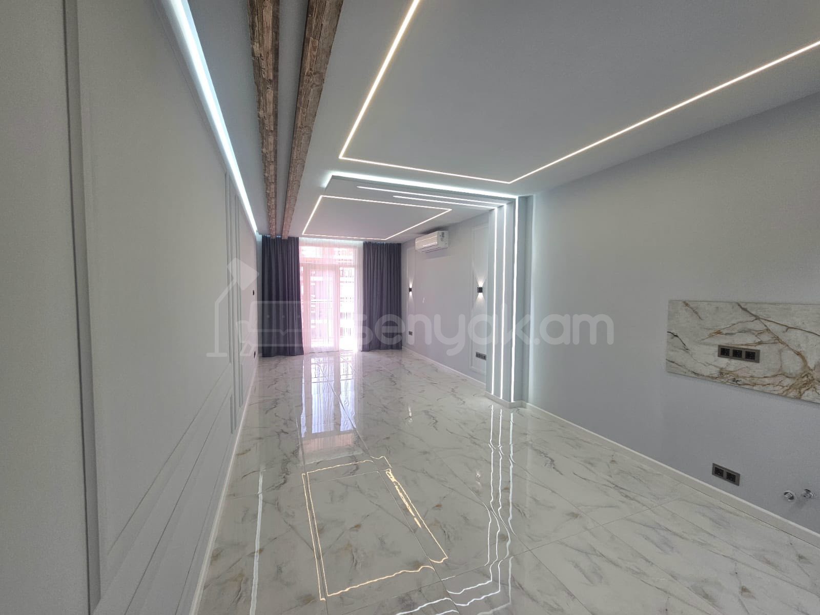 3 Սենյականոց Բնակարան Նորակառույցում, 90քմ, 13/13 հարկ, Կապիտալ Վերանորոգված