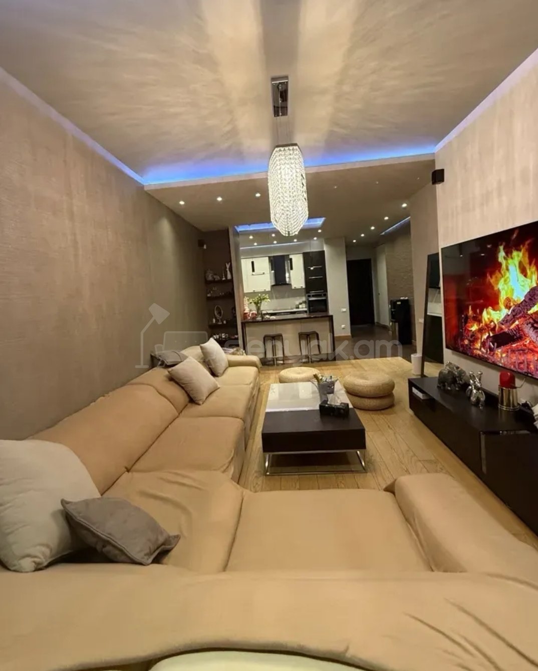 2 Սենյականոց Բնակարան Նորակառույցում, 76քմ, 12/16 հարկ, Դիզայներական Վերանորոգված