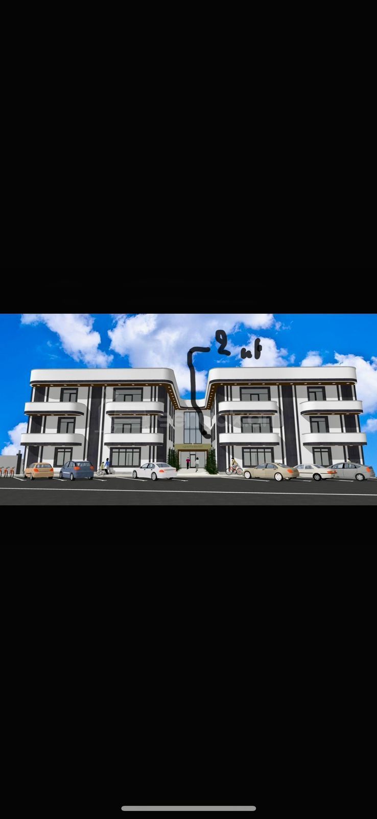 2 Սենյականոց Բնակարան Նորակառույցում, 46քմ, 2/3 հարկ, Զրոյական Վիճակում