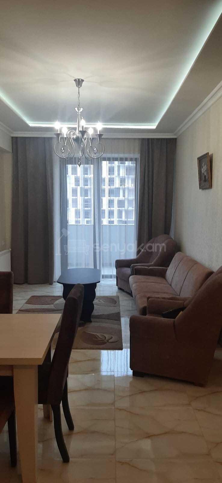 2 Սենյականոց Բնակարան Նորակառույց Քարե Շենքում, 65քմ, 5/15 հարկ, Կապիտալ Վերանորոգված, Կահավորված