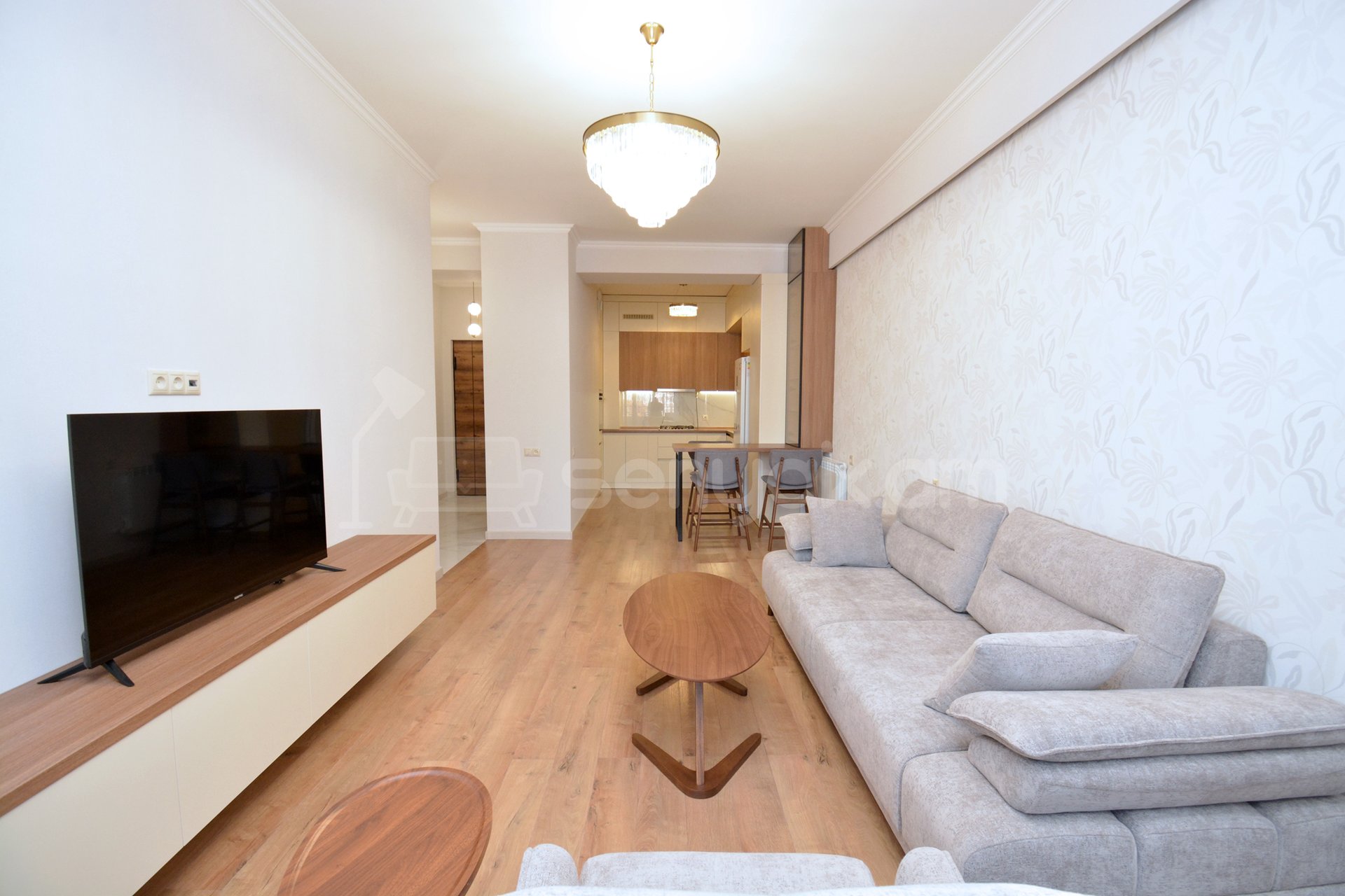 2 Սենյականոց Բնակարան Նորակառույցում, 70քմ, 7/18 հարկ, Դիզայներական Վերանորոգված, Կահավորված, Արևկող