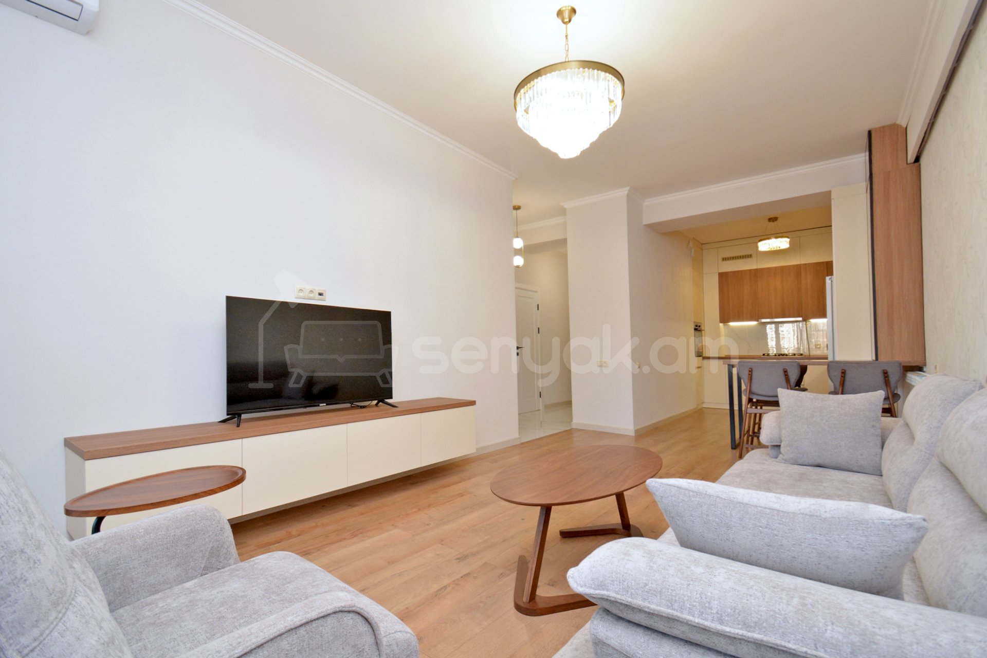 2 Սենյականոց Բնակարան Նորակառույցում, 70քմ, 7/18 հարկ, Դիզայներական Վերանորոգված, Կահավորված, Արևկող