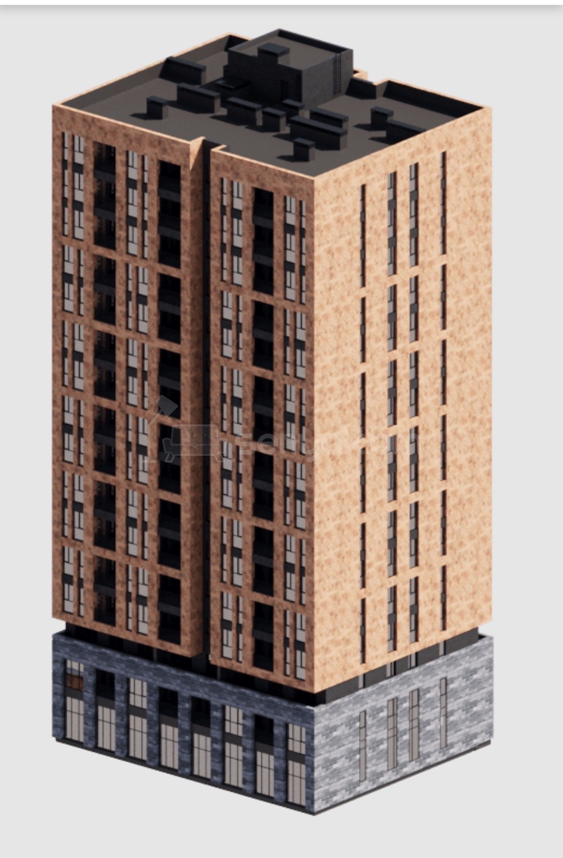 3 Սենյականոց Բնակարան Նորակառույցում, 68քմ, 3/16 հարկ, Զրոյական Վիճակում