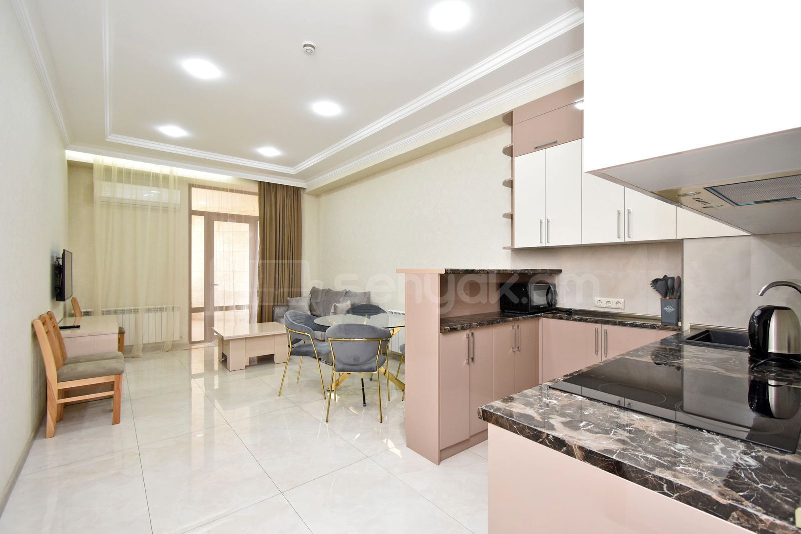 2 Սենյականոց Բնակարան Նորակառույցում, 45քմ, 5/15 հարկ, Դիզայներական Վերանորոգված