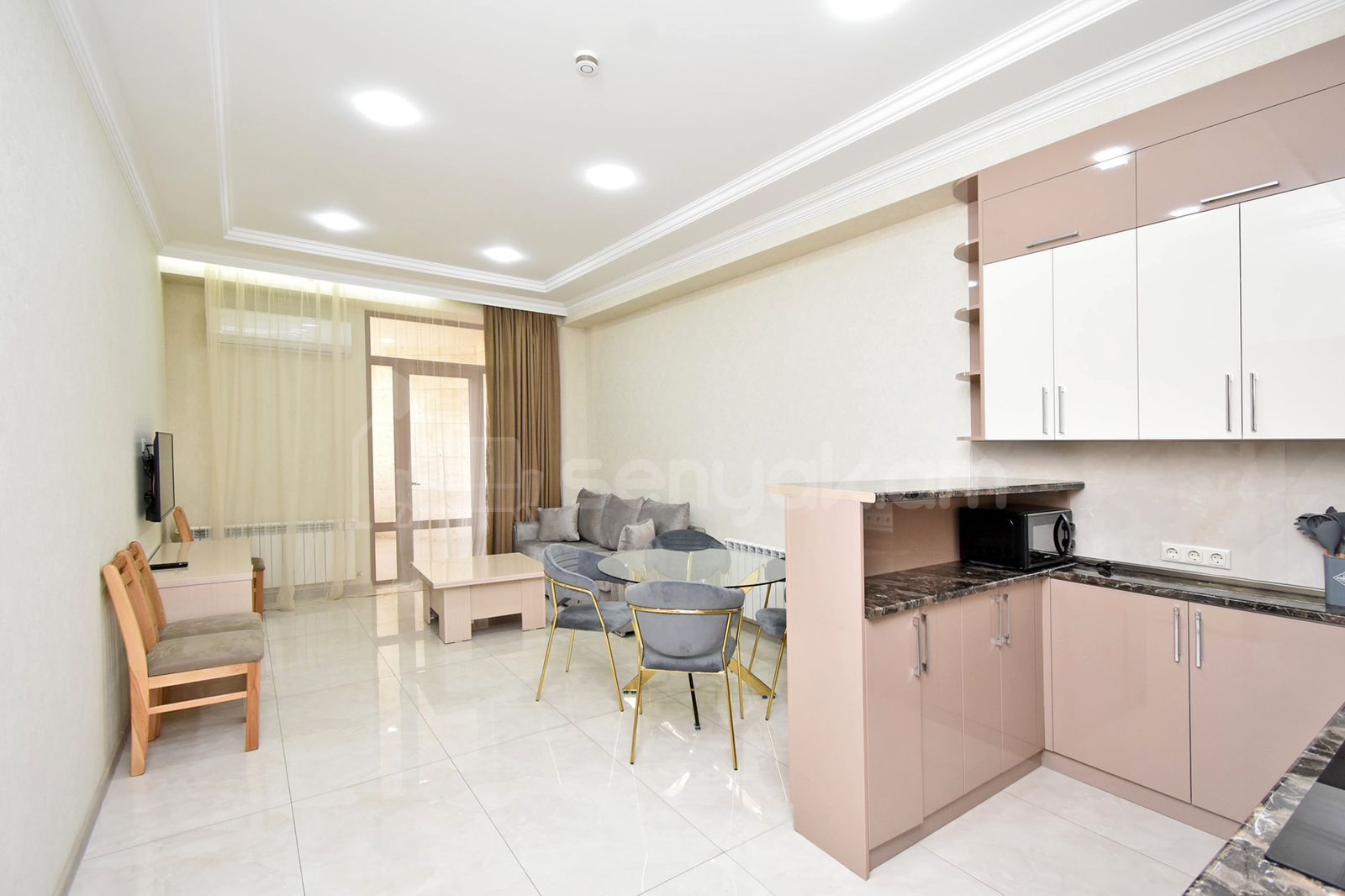 2 Սենյականոց Բնակարան Նորակառույցում, 45քմ, 5/15 հարկ, Դիզայներական Վերանորոգված