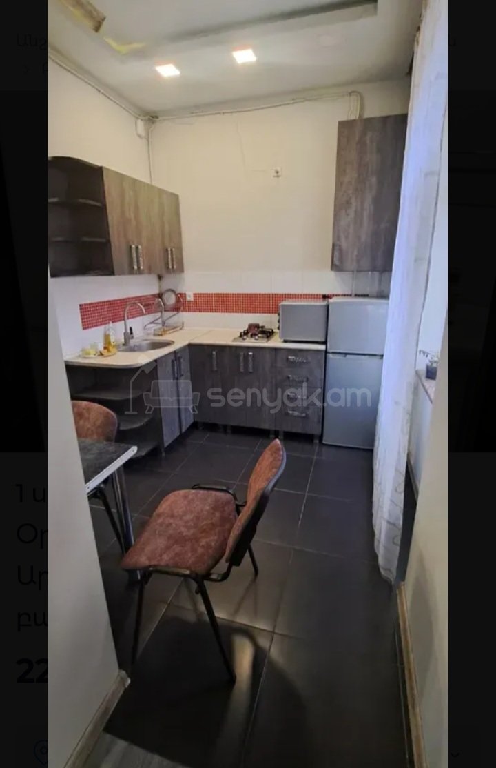 1 Սենյականոց Բնակարան Քարե Շենքում, 45քմ, 3/5 հարկ, Կապիտալ Վերանորոգված, Կահավորված, Արևկող