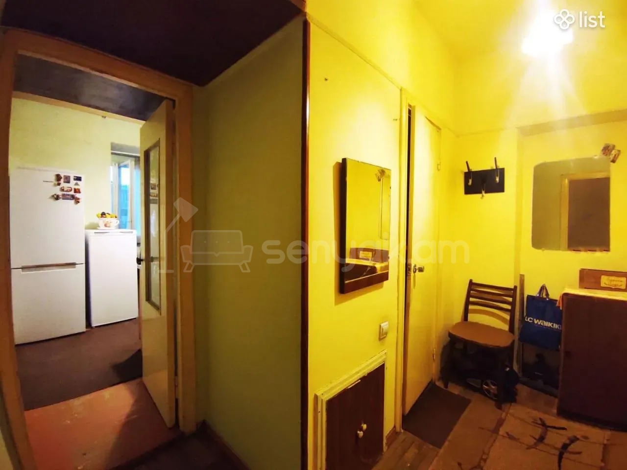 1 Սենյականոց Բնակարան Քարե Շենքում, 43քմ, 4/5 հարկ, Պետական Վիճակում