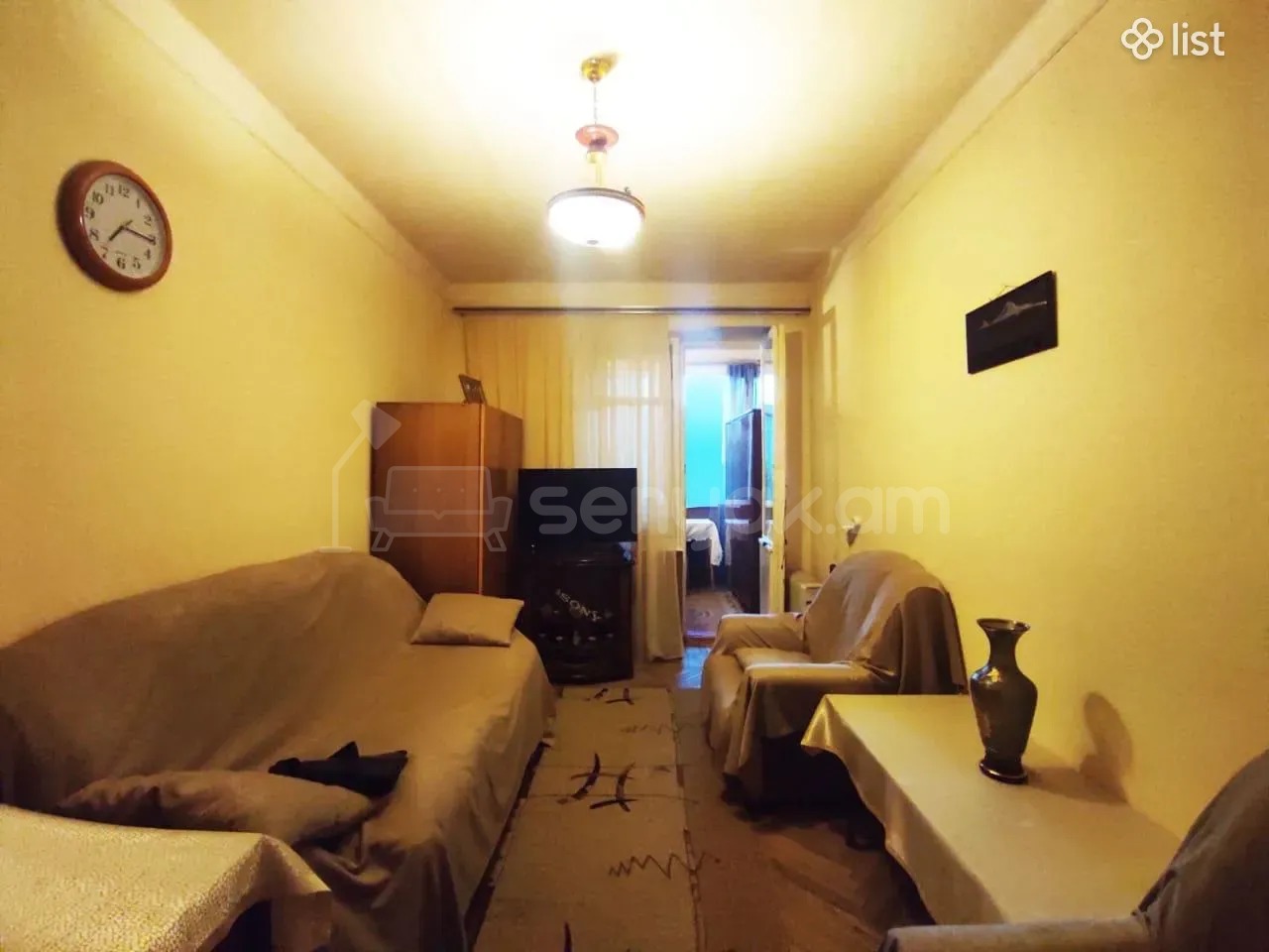 1 Սենյականոց Բնակարան Քարե Շենքում, 43քմ, 4/5 հարկ, Պետական Վիճակում