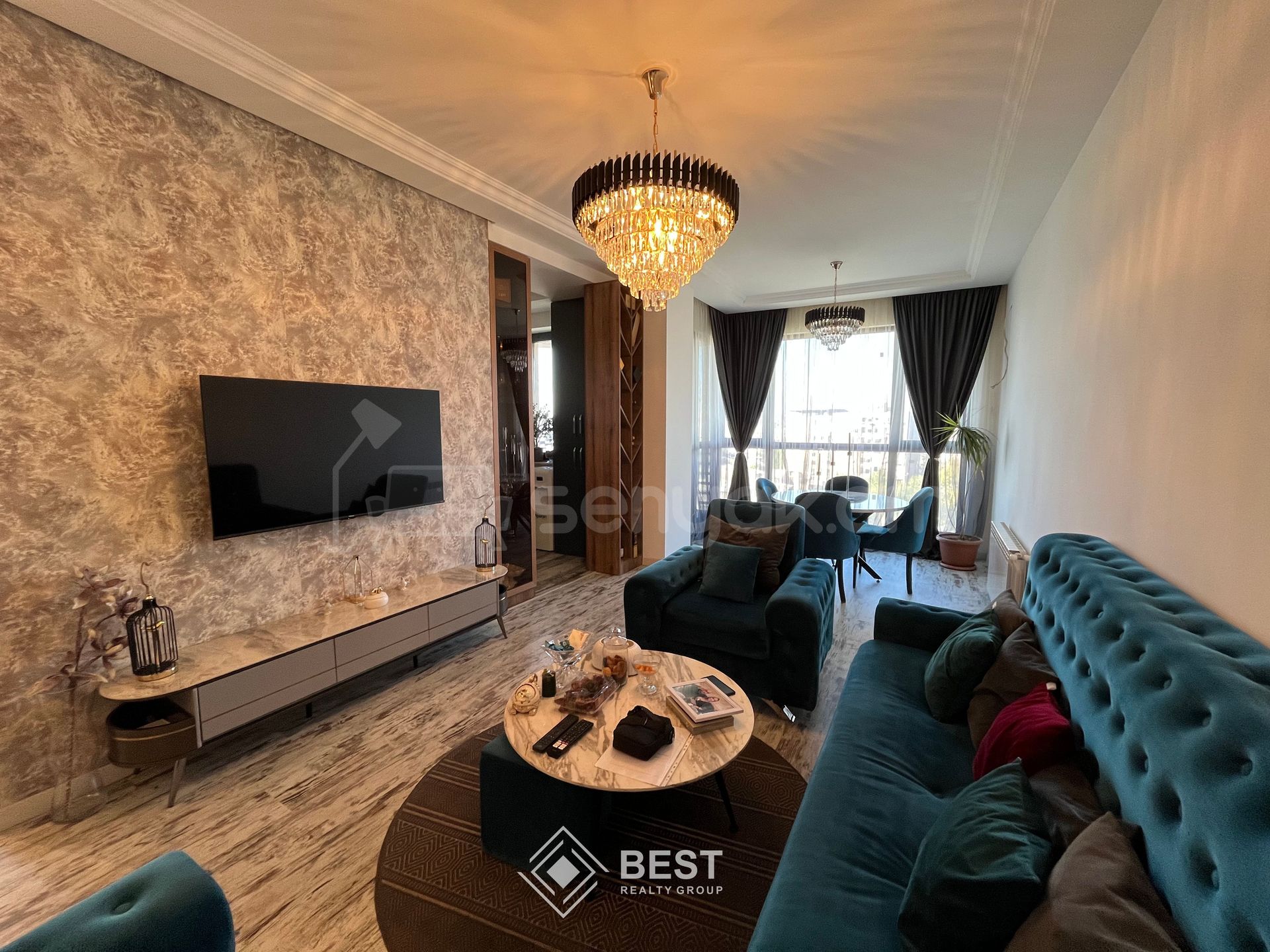 3 Սենյականոց Բնակարան Նորակառույցում, 80քմ, 7/15 հարկ, Դիզայներական Վերանորոգված