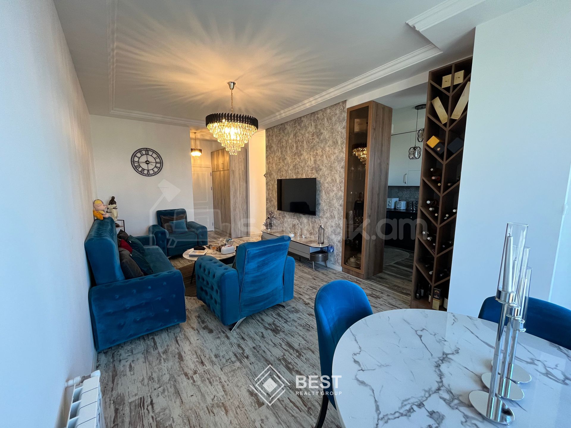 3 Սենյականոց Բնակարան Նորակառույցում, 80քմ, 7/15 հարկ, Դիզայներական Վերանորոգված