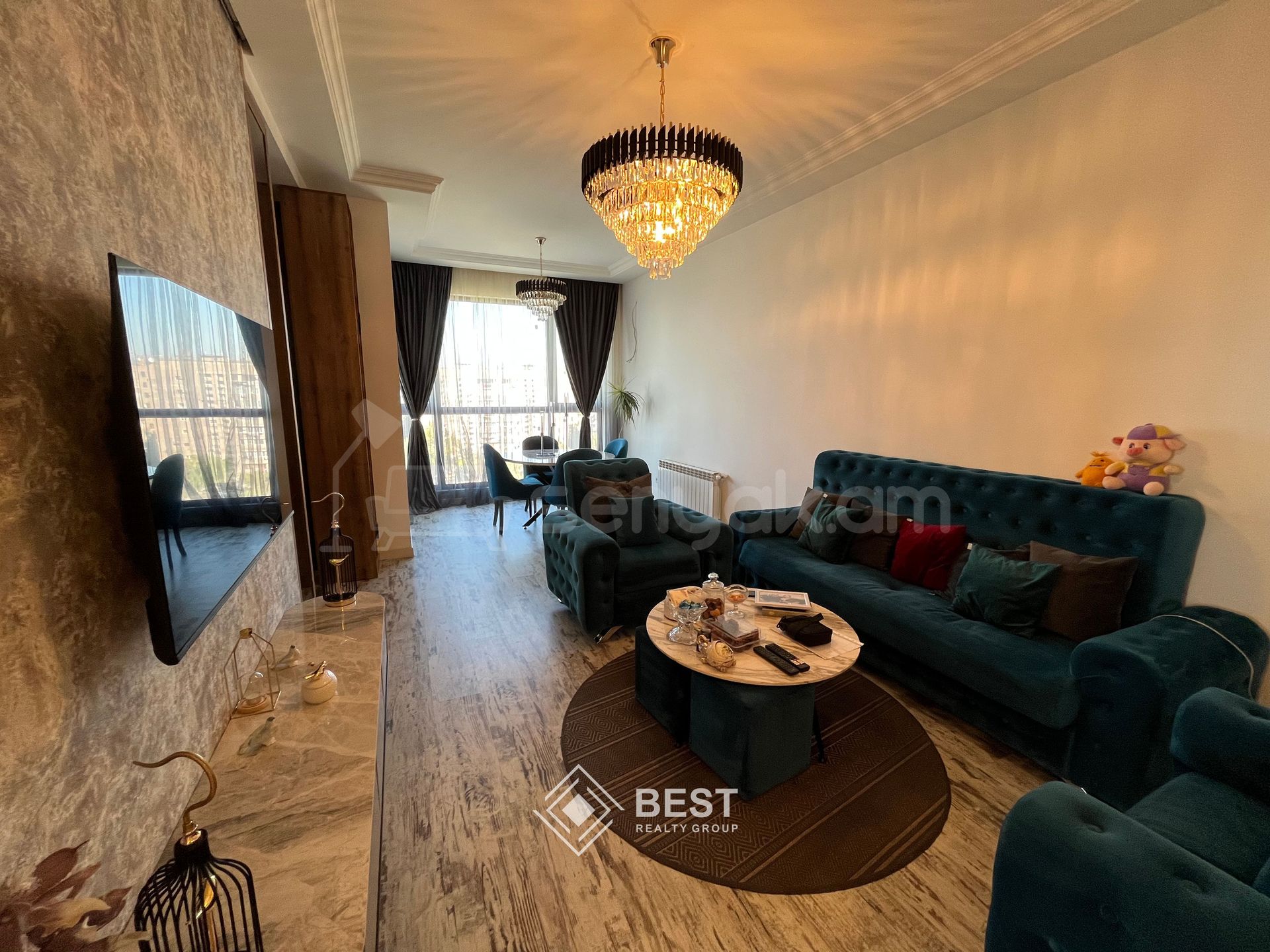 3 Սենյականոց Բնակարան Նորակառույցում, 80քմ, 7/15 հարկ, Դիզայներական Վերանորոգված