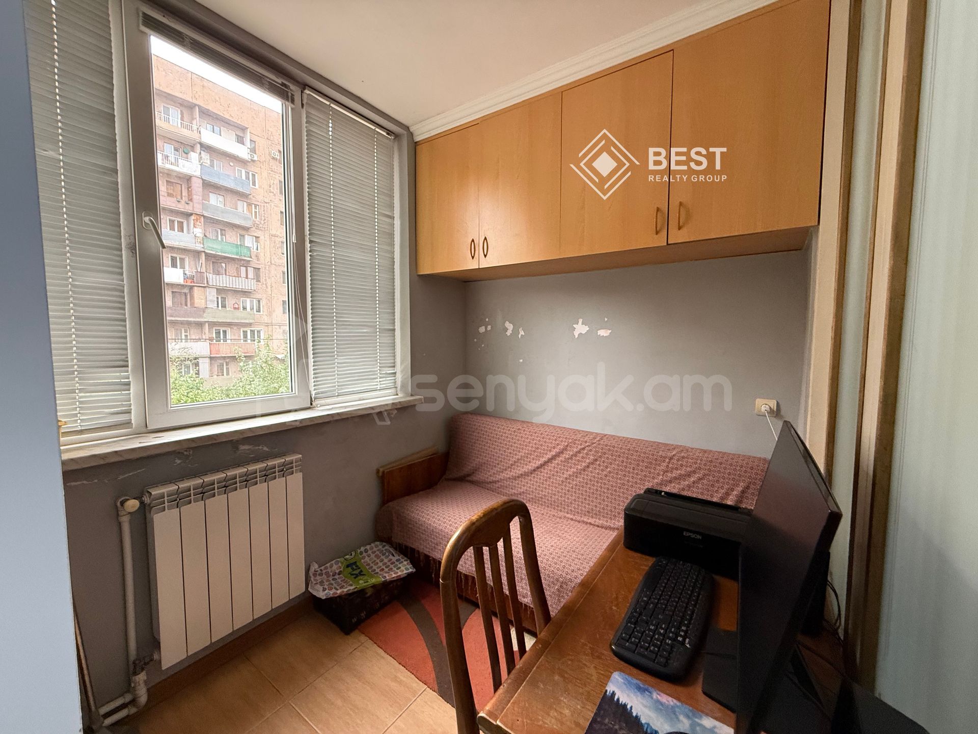 4 Սենյականոց Բնակարան Քարե Շենքում, 92քմ, 2/8 հարկ, Կոսմետիկ Վերանորոգված