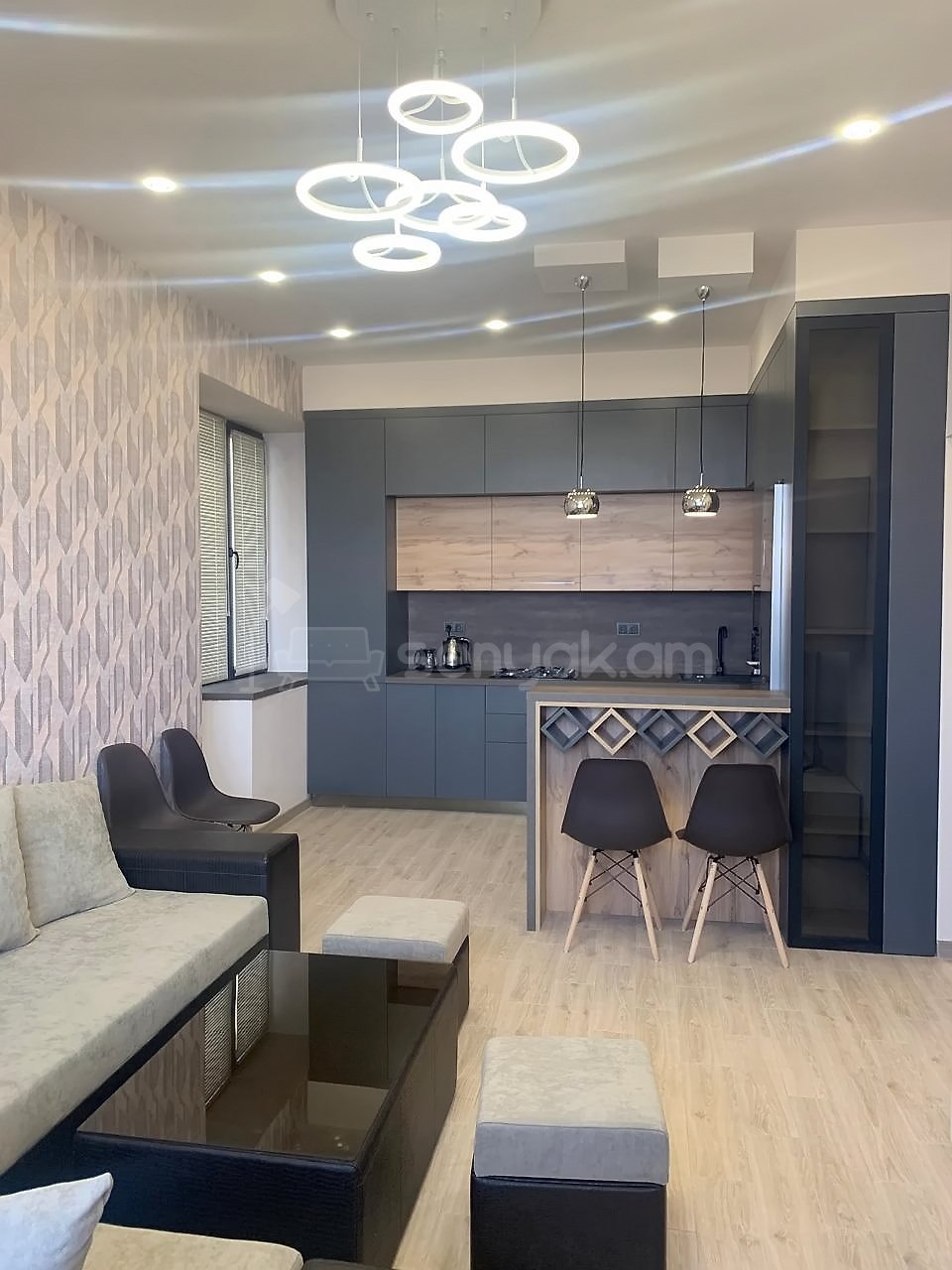 2 Սենյականոց Բնակարան Նորակառույցում, 52քմ, 14/15 հարկ, Կապիտալ Վերանորոգված, Կահավորված, Արևկող