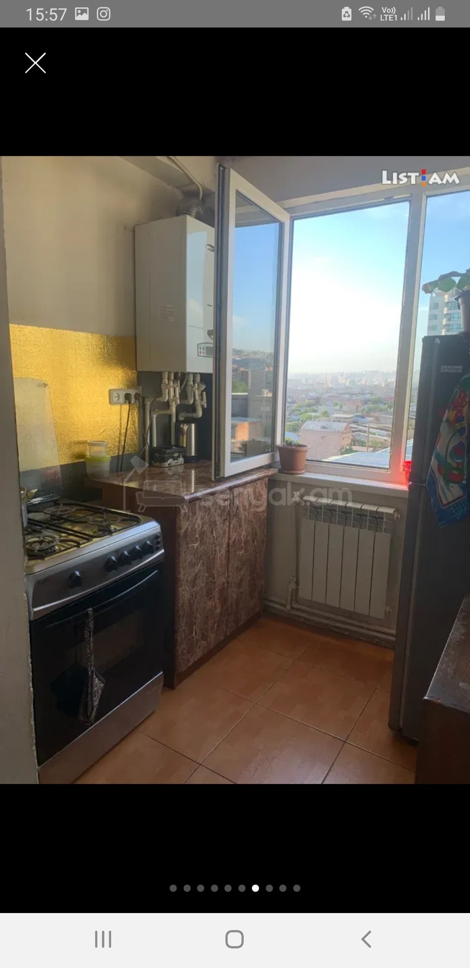 2 Սենյականոց Բնակարան, 44քմ, 9/9 հարկ, Կոսմետիկ Վերանորոգված