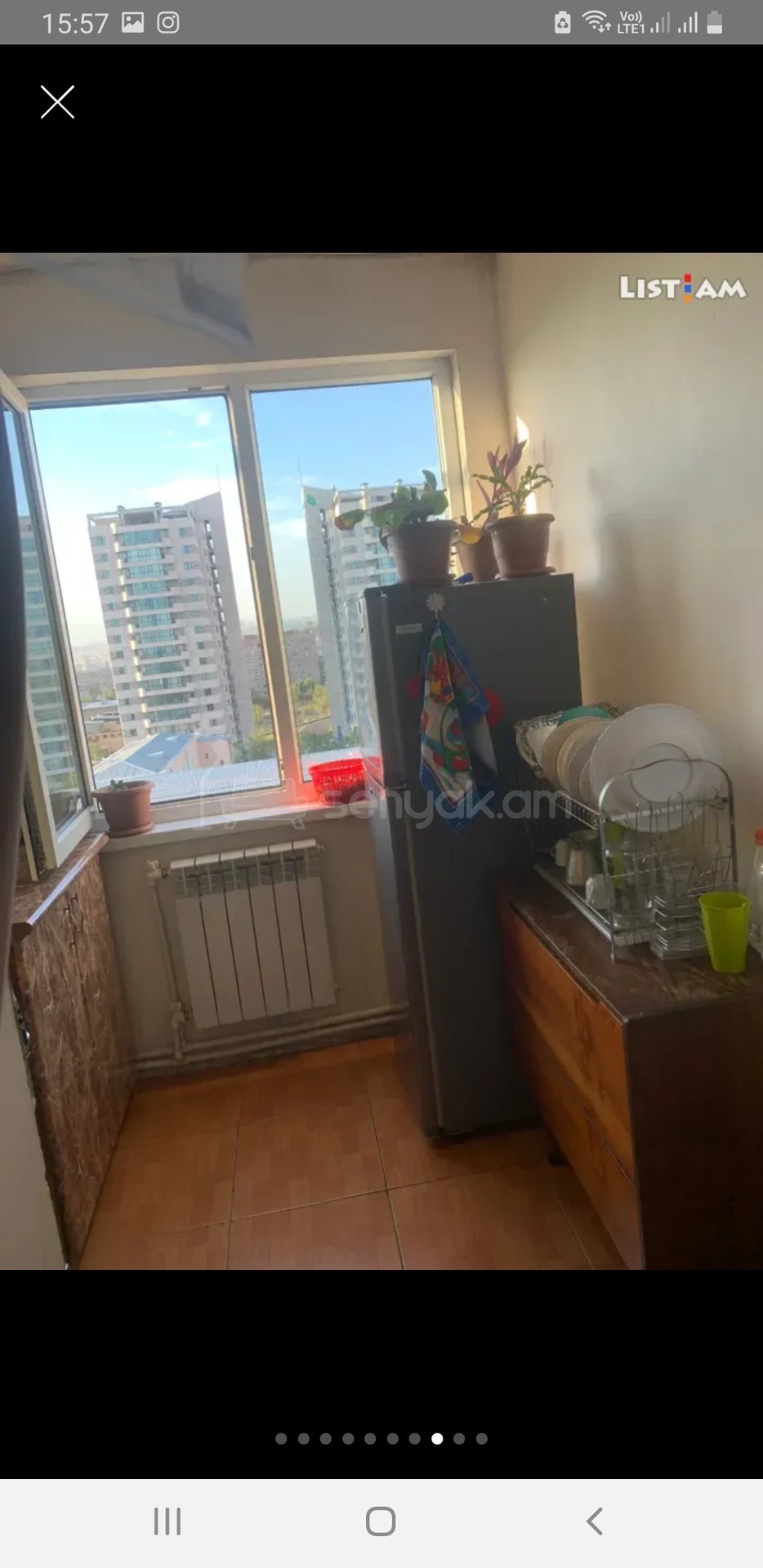 2 Սենյականոց Բնակարան, 44քմ, 9/9 հարկ, Կոսմետիկ Վերանորոգված