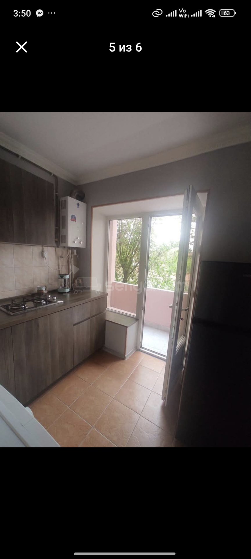 1 Սենյականոց Բնակարան Քարե Շենքում, 44քմ, 2/4 հարկ, Կապիտալ Վերանորոգված, Կահավորված