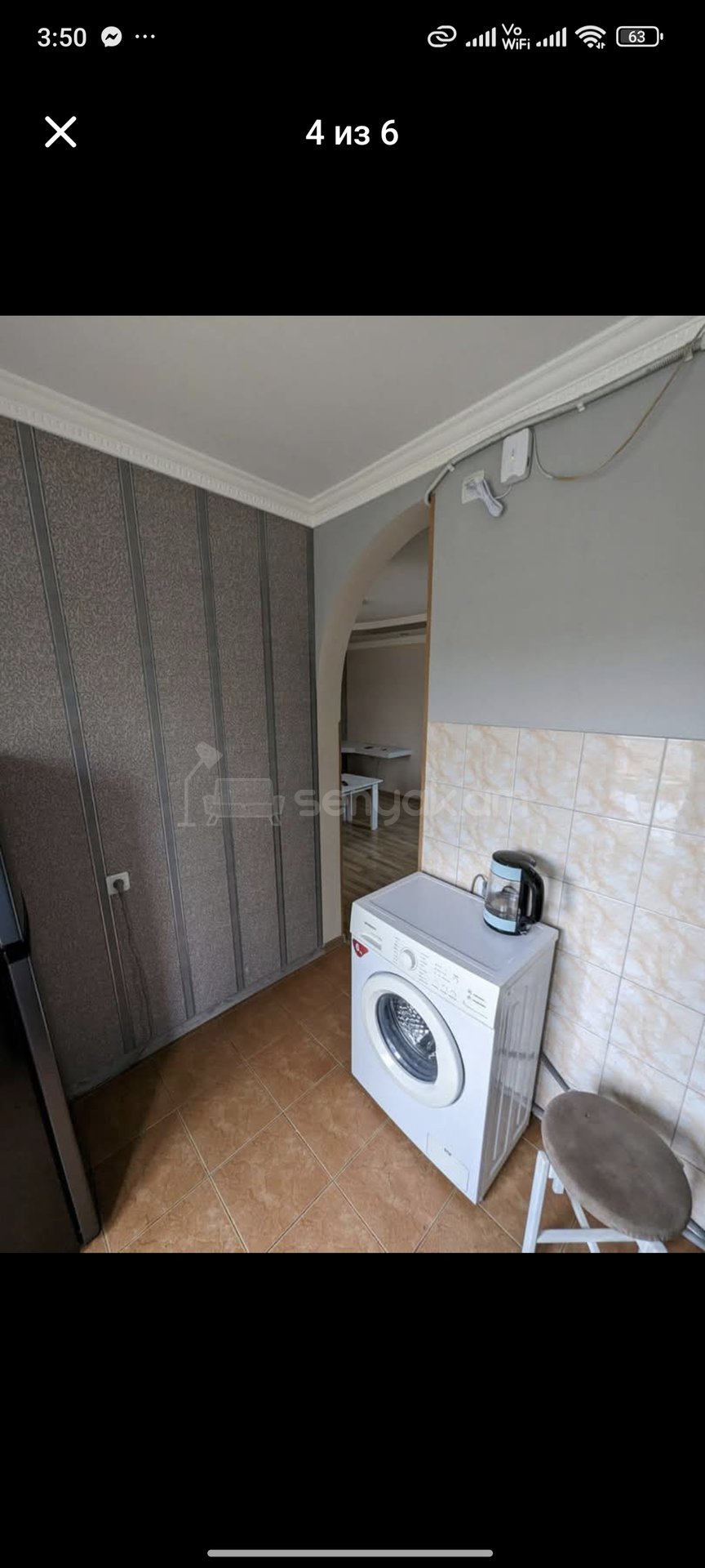 1 Սենյականոց Բնակարան Քարե Շենքում, 44քմ, 2/4 հարկ, Կապիտալ Վերանորոգված, Կահավորված