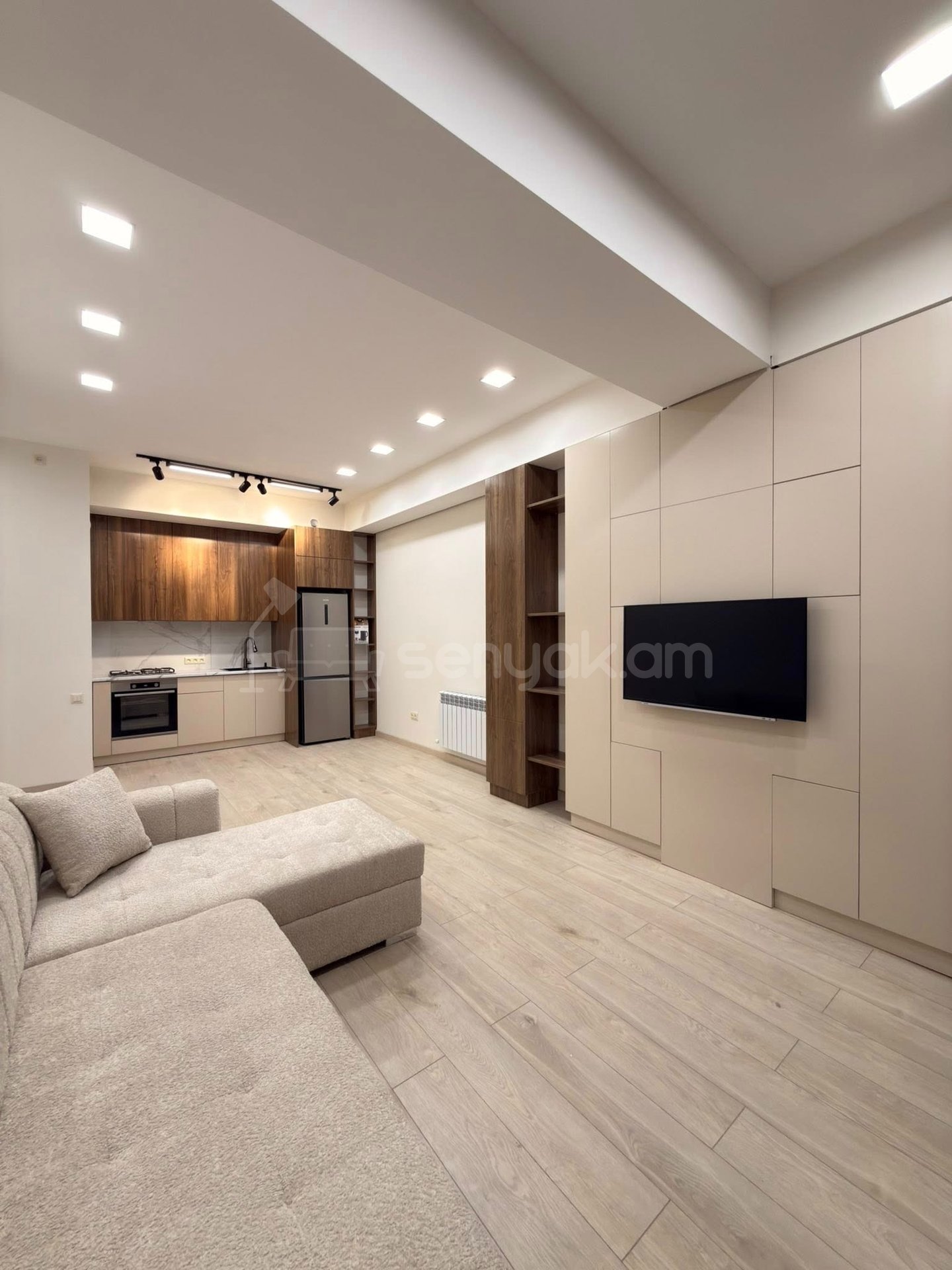 2 Սենյականոց Բնակարան Նորակառույցում, 51քմ, 2/3 հարկ, Դիզայներական Վերանորոգված