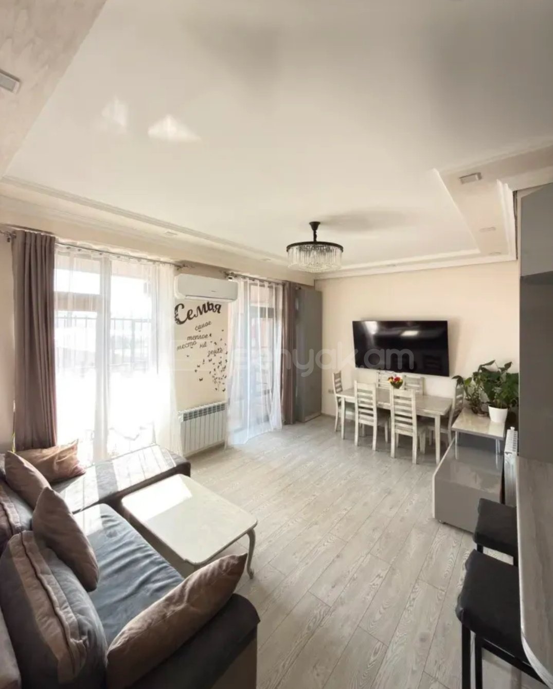 3 Սենյականոց Բնակարան Նորակառույցում, 75քմ, 7/8 հարկ, Դիզայներական Վերանորոգված, Կահավորված