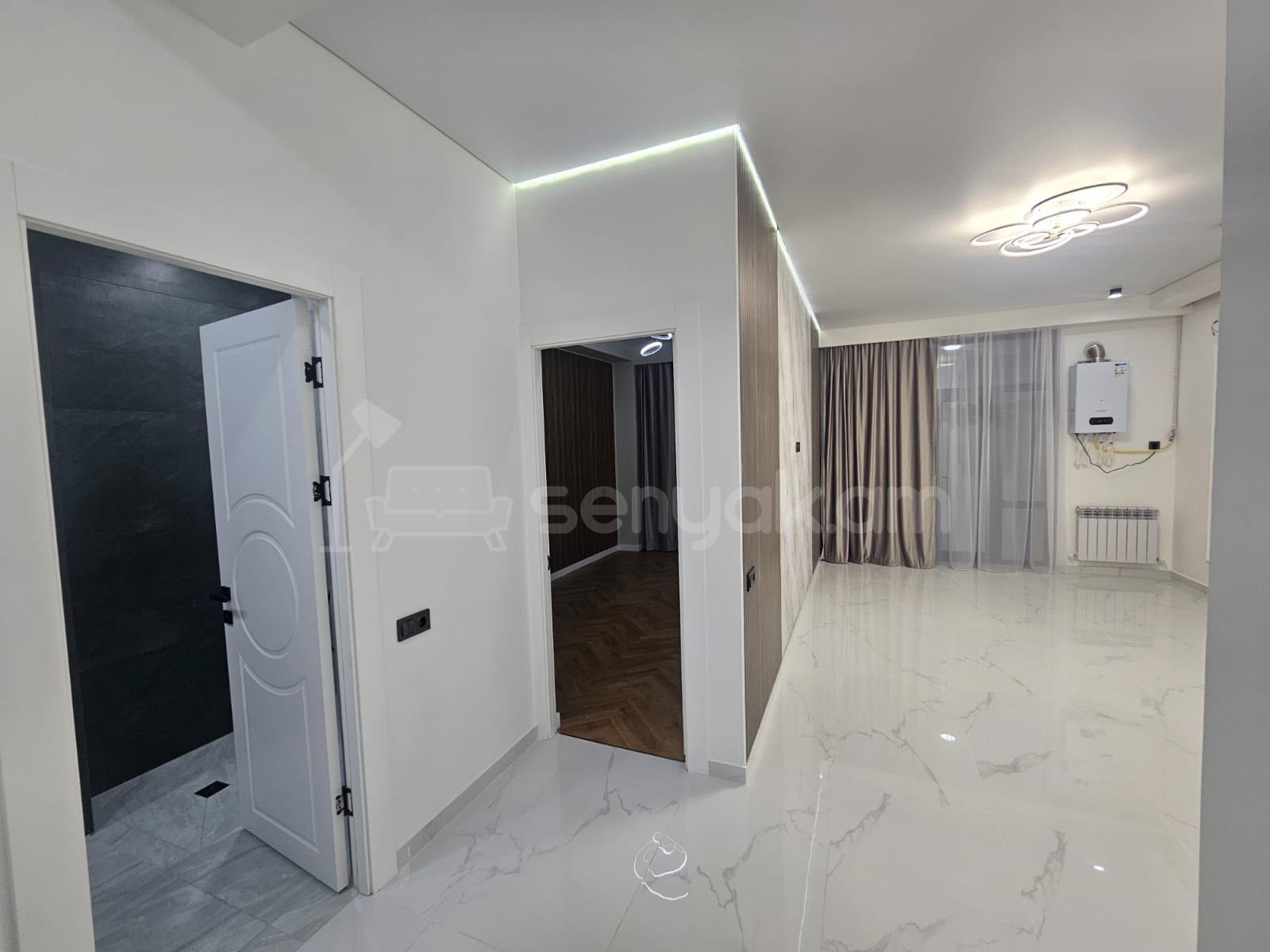 2 Սենյականոց Բնակարան Նորակառույցում, 54քմ, 13/14 հարկ, Կապիտալ Վերանորոգված