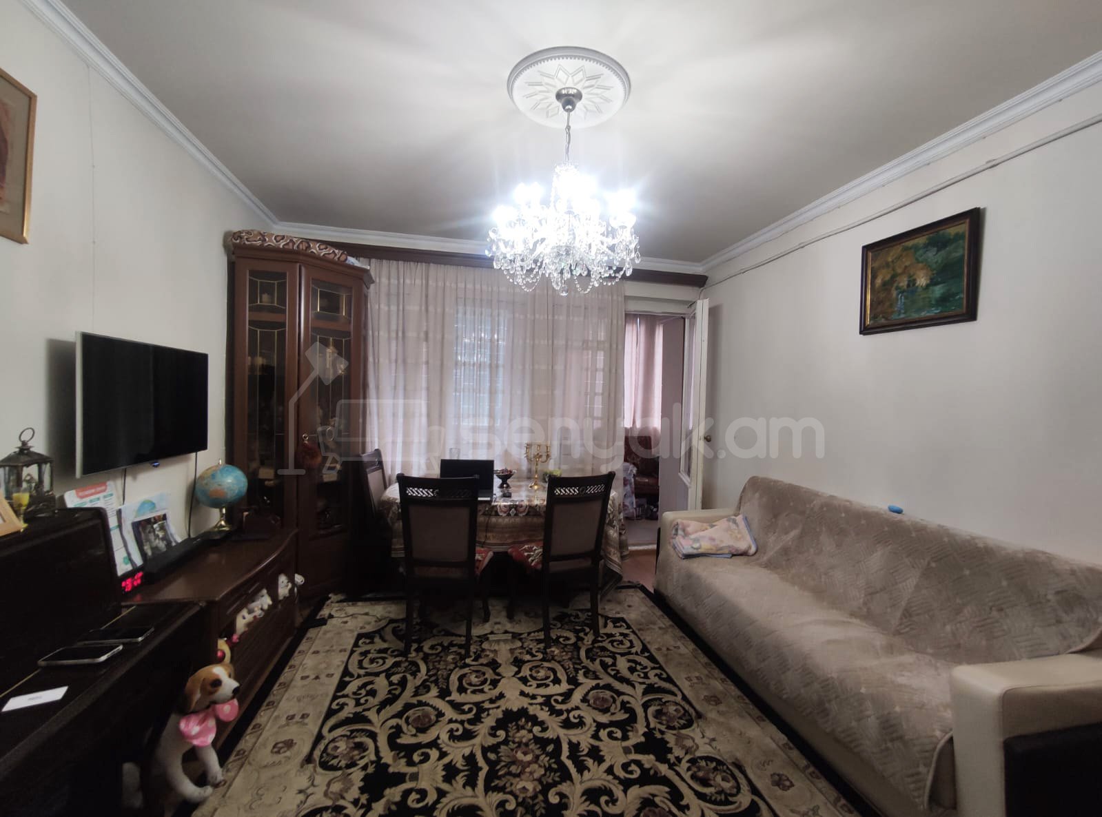 2 Սենյականոց Բնակարան Քարե Շենքում, 48քմ, 1/5 հարկ, Կապիտալ Վերանորոգված