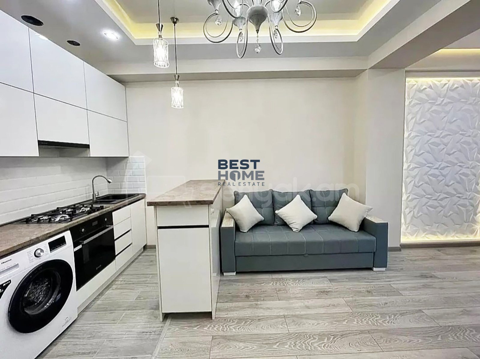 2 Սենյականոց Բնակարան Նորակառույցում, 44քմ, 17/20 հարկ, Դիզայներական Վերանորոգված