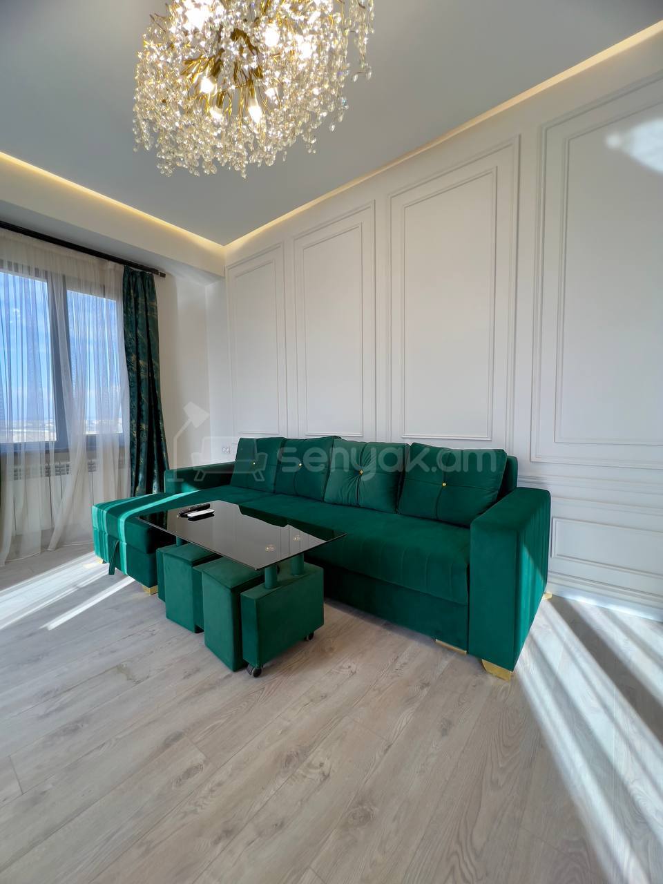 3 Սենյականոց Բնակարան Նորակառույցում, 76քմ, 11/12 հարկ, Դիզայներական Վերանորոգված, Կահավորված