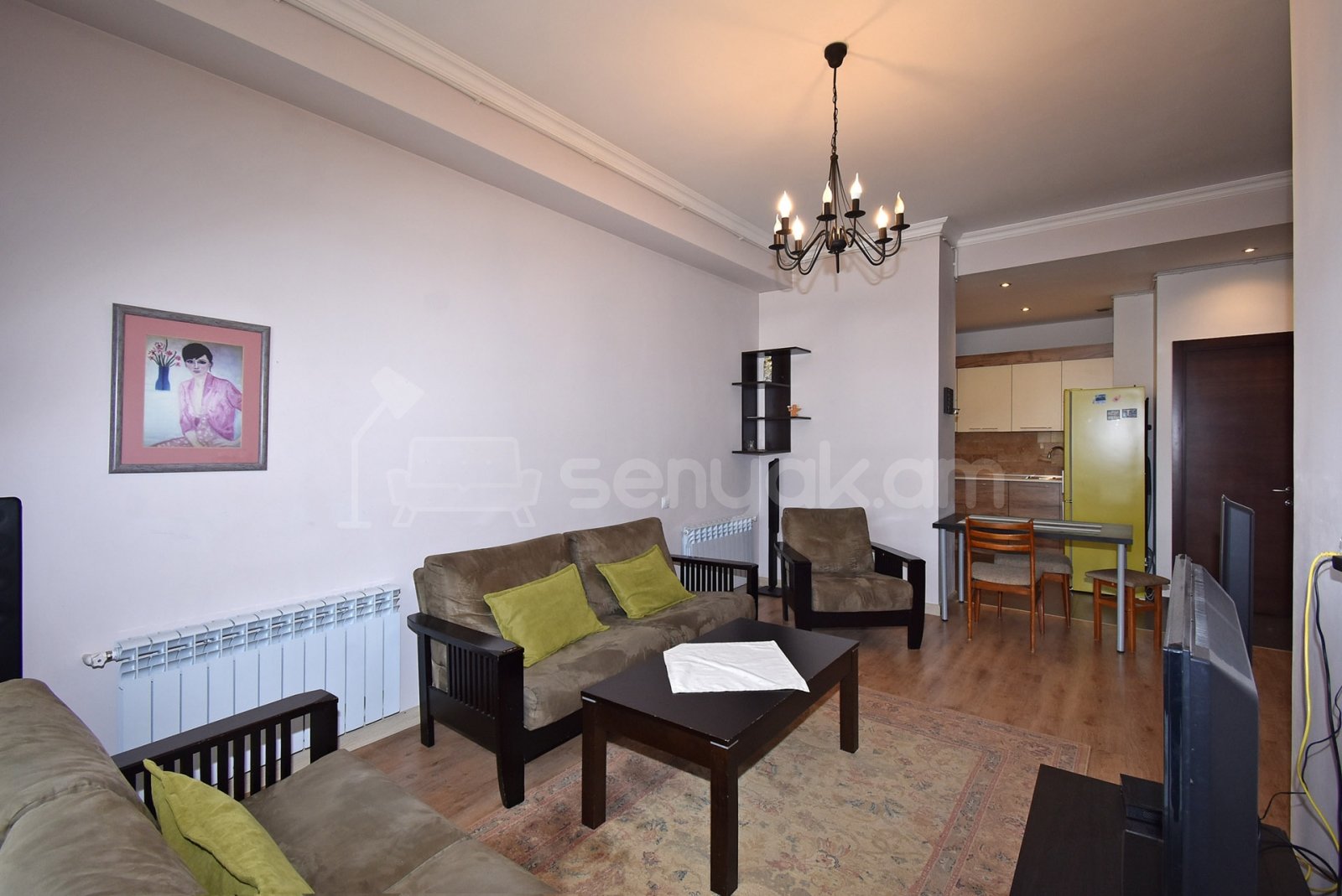 2 Սենյականոց Բնակարան Նորակառույցում, 70քմ, 4/12 հարկ, Կապիտալ Վերանորոգված, Կահավորված