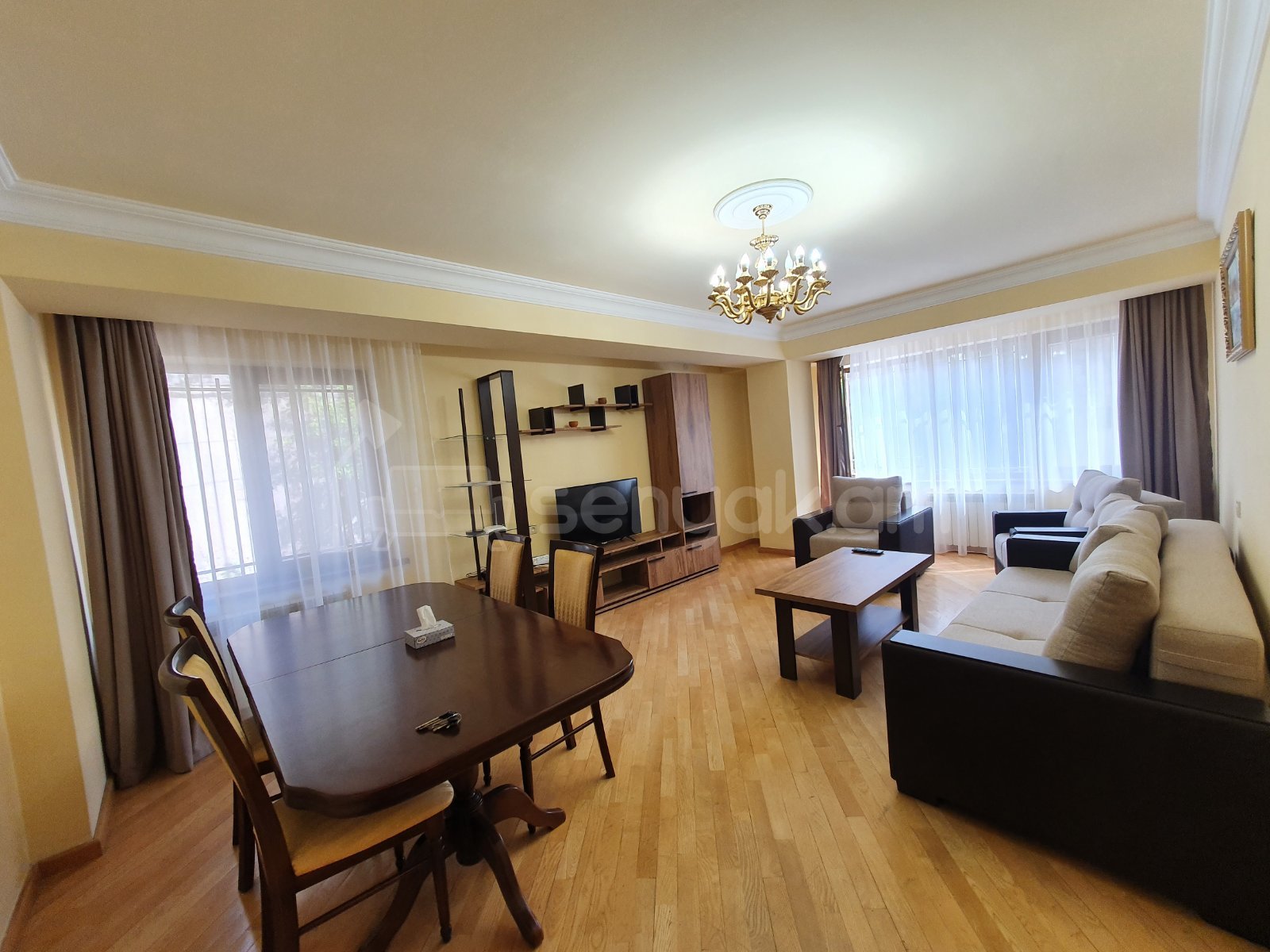 3 Սենյականոց Բնակարան Նորակառույցում, 90քմ, 2/12 հարկ, Կապիտալ Վերանորոգված, Կահավորված