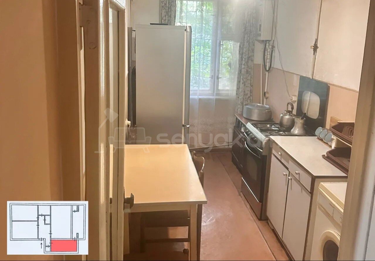 3 Սենյականոց Բնակարան, 74քմ, 1/9 հարկ, Պետական Վիճակում