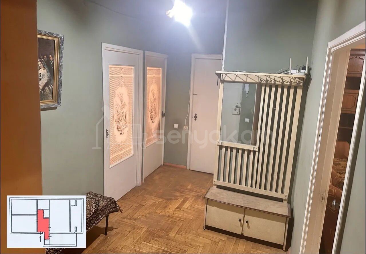 3 Սենյականոց Բնակարան, 74քմ, 1/9 հարկ, Պետական Վիճակում