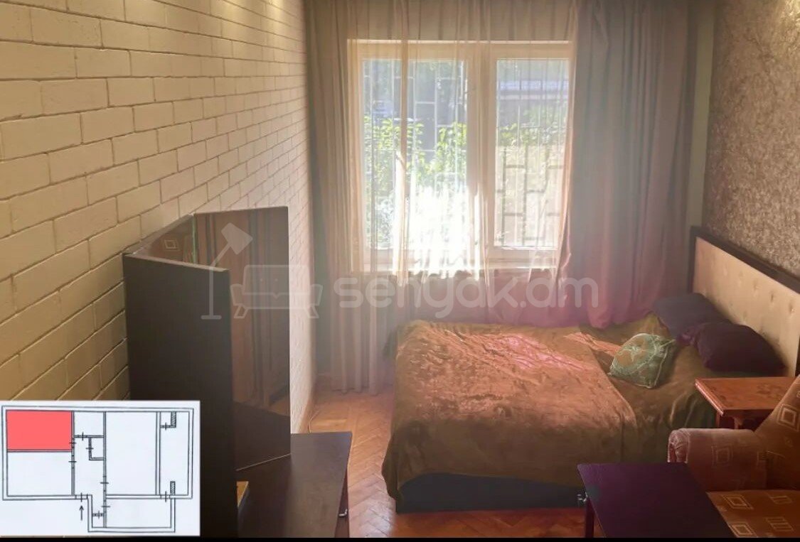 3 Սենյականոց Բնակարան, 74քմ, 1/9 հարկ, Պետական Վիճակում