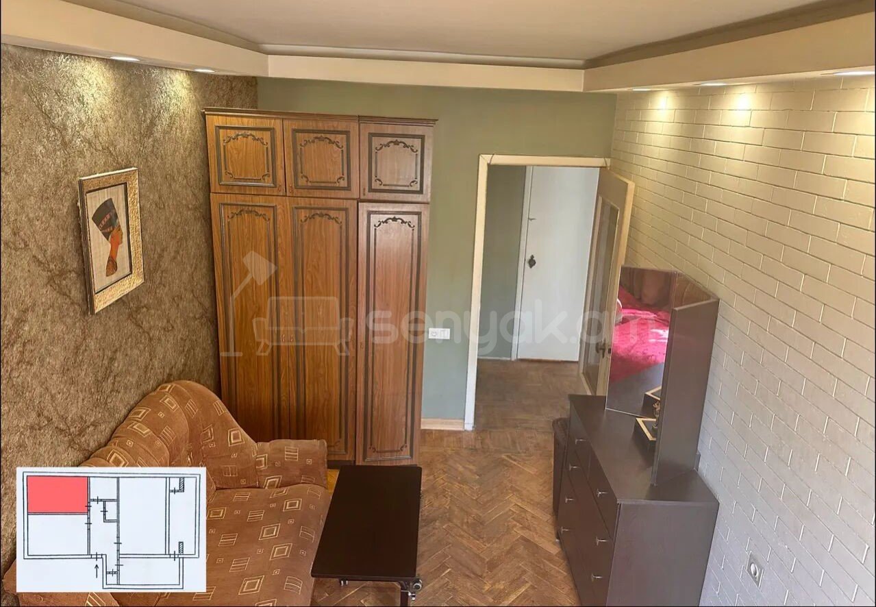 3 Սենյականոց Բնակարան, 74քմ, 1/9 հարկ, Պետական Վիճակում