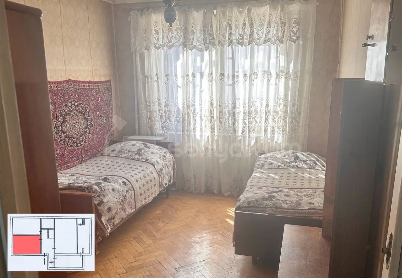 3 Սենյականոց Բնակարան, 74քմ, 1/9 հարկ, Պետական Վիճակում