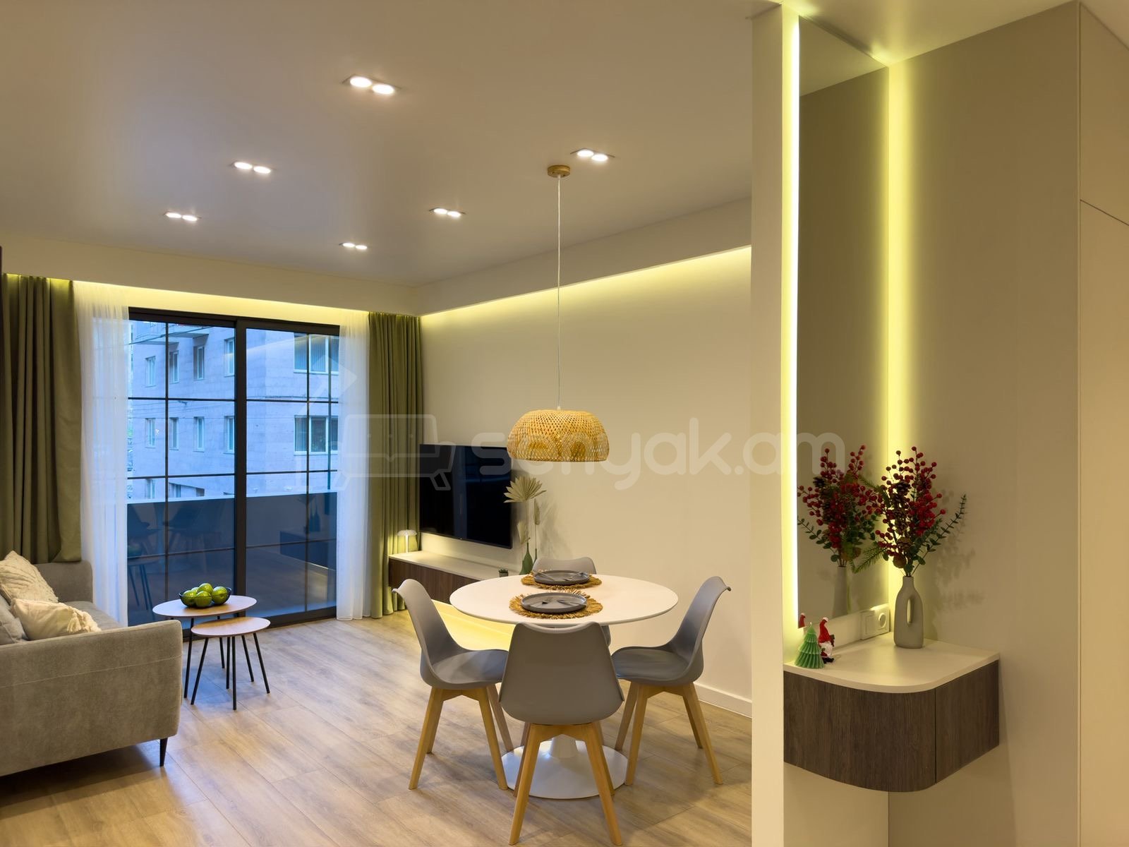 2 Սենյականոց Բնակարան, 49քմ, 2/9 հարկ, Դիզայներական Վերանորոգված