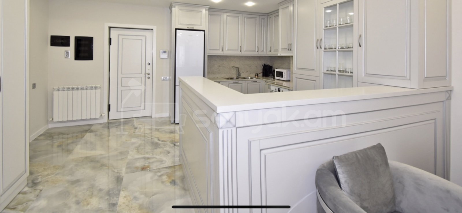 2 Սենյականոց Բնակարան Նորակառույցում, 55քմ, 7/12 հարկ, Դիզայներական Վերանորոգված