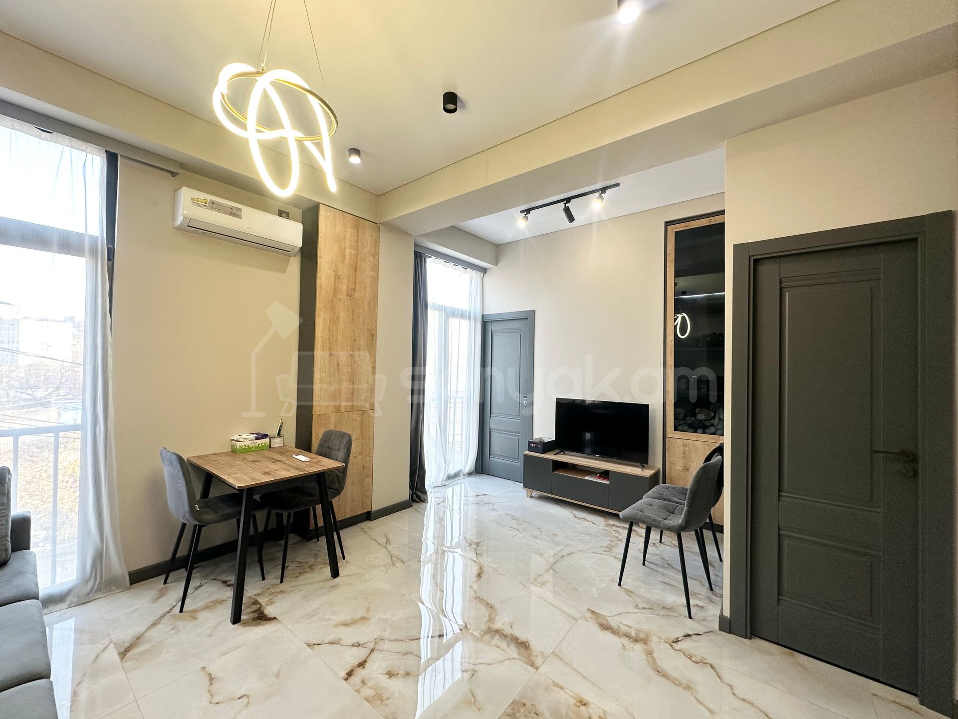 2 Սենյականոց Բնակարան Նորակառույցում, 31քմ, 3/4 հարկ, Դիզայներական Վերանորոգված