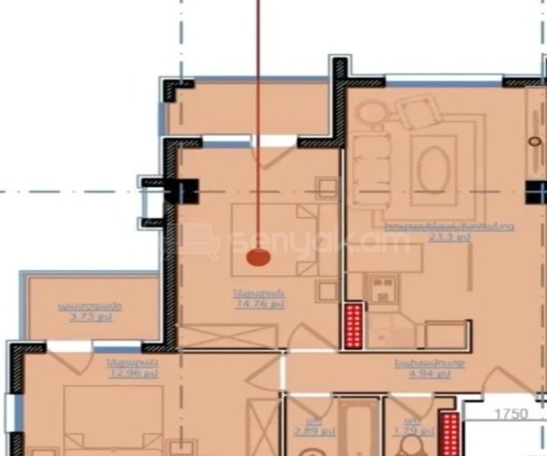 3 Սենյականոց Բնակարան Նորակառույցում, 69քմ, 3/15 հարկ, Զրոյական Վիճակում