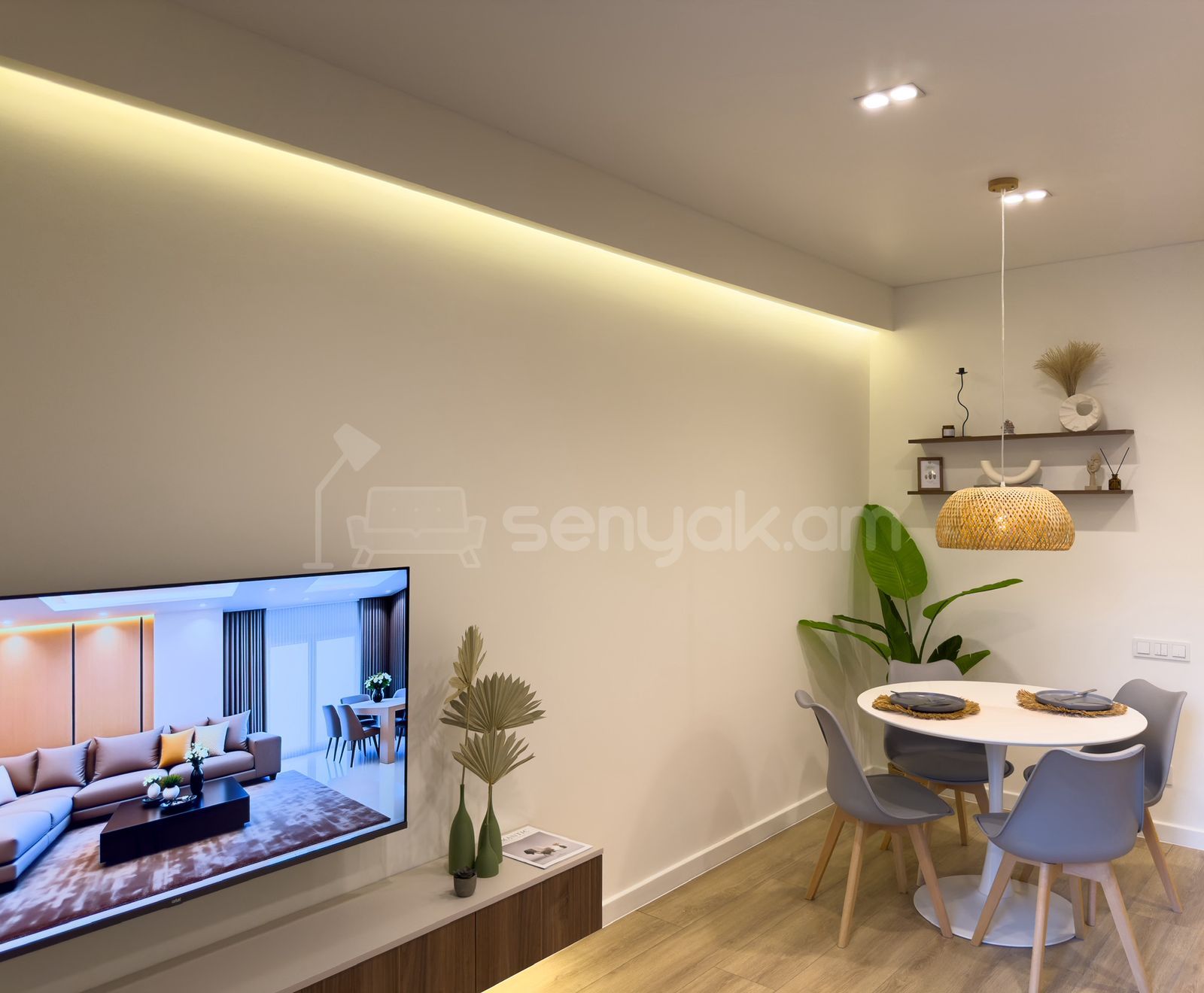 2 Սենյականոց Բնակարան Քարե Շենքում, 49քմ, 2/9 հարկ, Դիզայներական Վերանորոգված