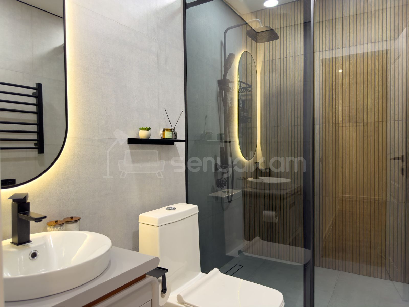 2 Սենյականոց Բնակարան Քարե Շենքում, 49քմ, 2/9 հարկ, Դիզայներական Վերանորոգված