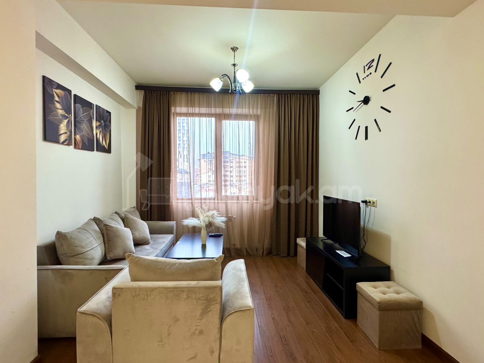 2 Սենյականոց Բնակարան Նորակառույցում, 55քմ, 6/15 հարկ, Դիզայներական Վերանորոգված