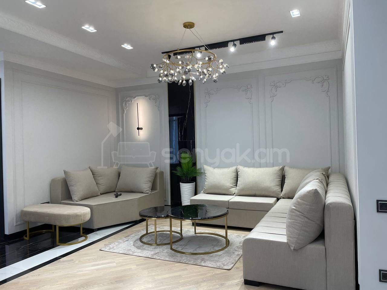 2 Սենյականոց Բնակարան Նորակառույցում, 55քմ, 7/12 հարկ, Դիզայներական Վերանորոգված