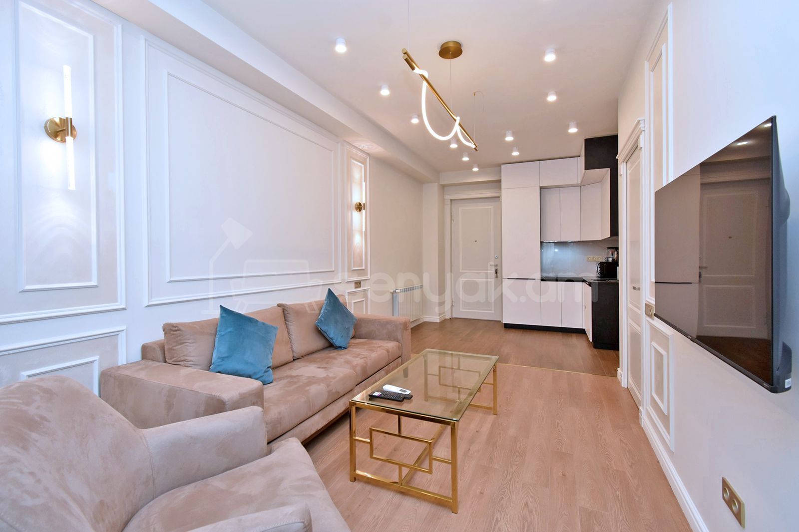 2 Սենյականոց Բնակարան Նորակառույցում, 60քմ, 8/12 հարկ, Դիզայներական Վերանորոգված